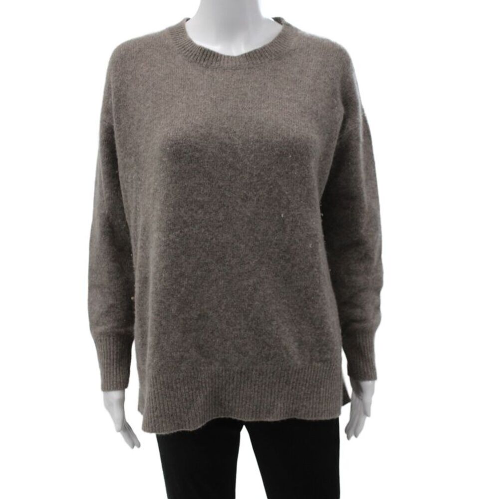 The Cashmere Project Womens Brown Cashmere Crew Neck Pullover Sweater Size M